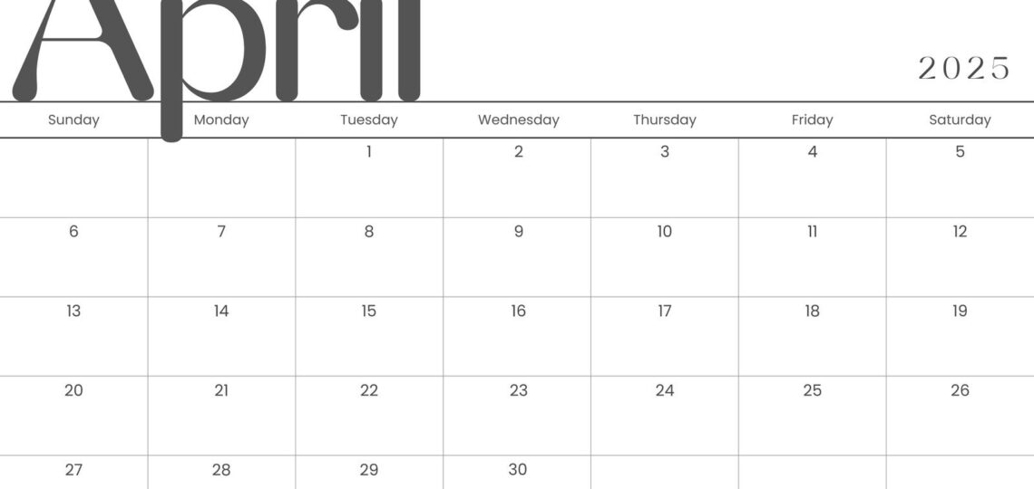 Free And Customizable April Templates