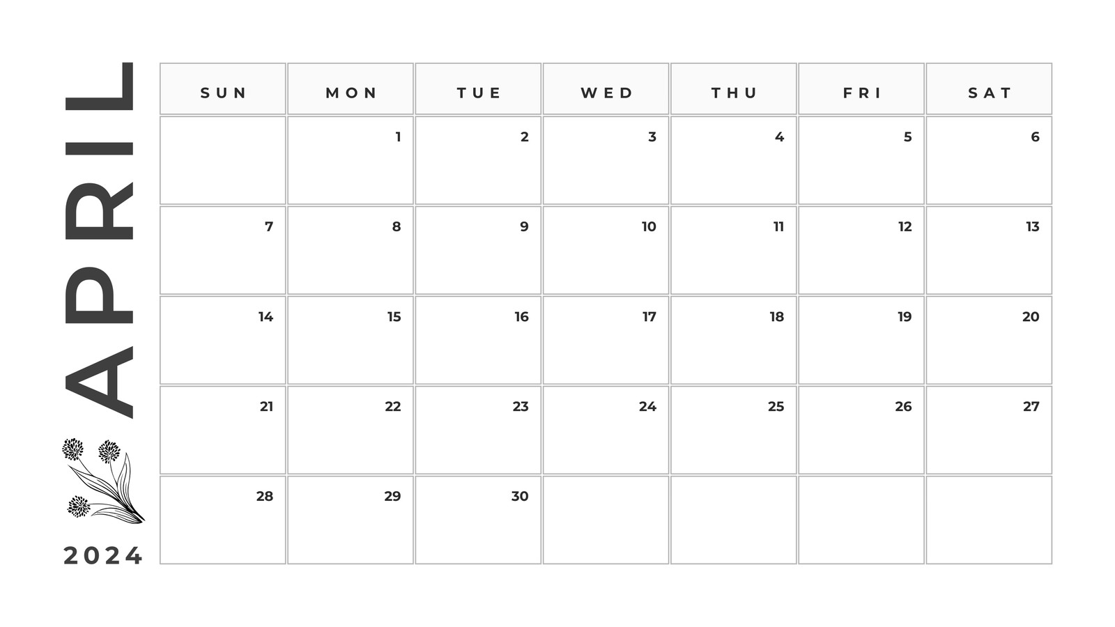 Free And Customizable April Templates