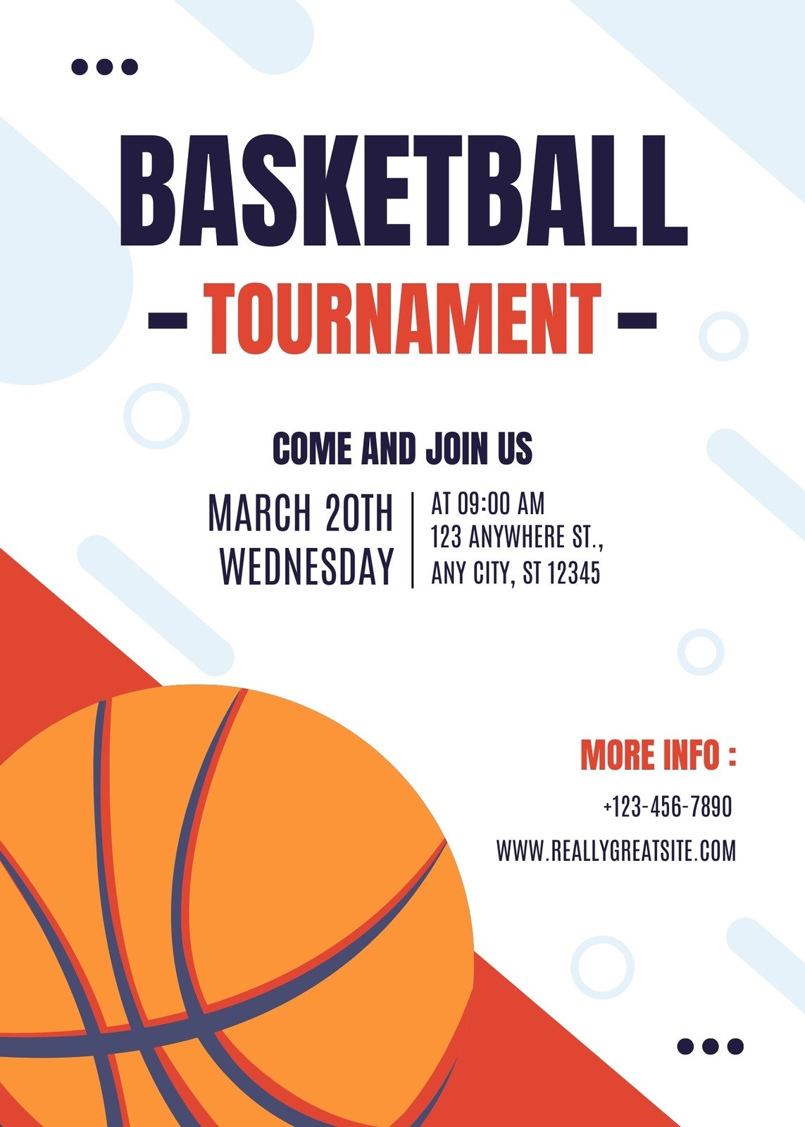 Printable Basketball Court Free Template