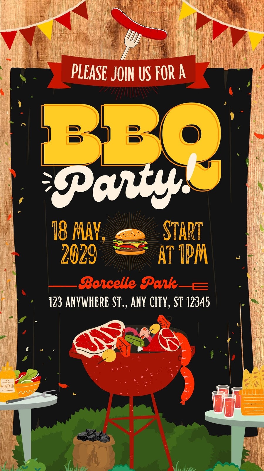 Free And Customizable Bbq Templates