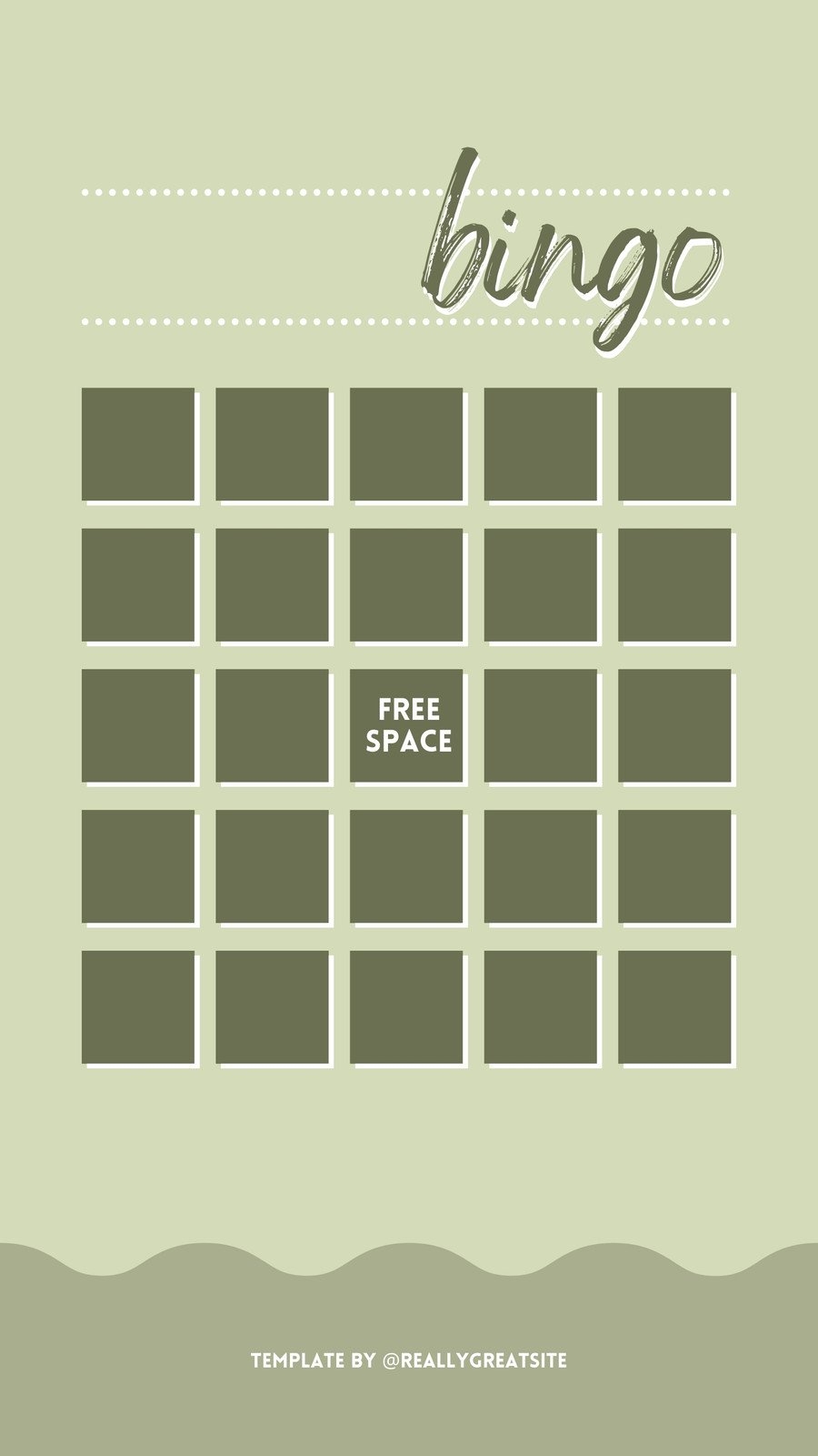 Blank Bingo Template Printable