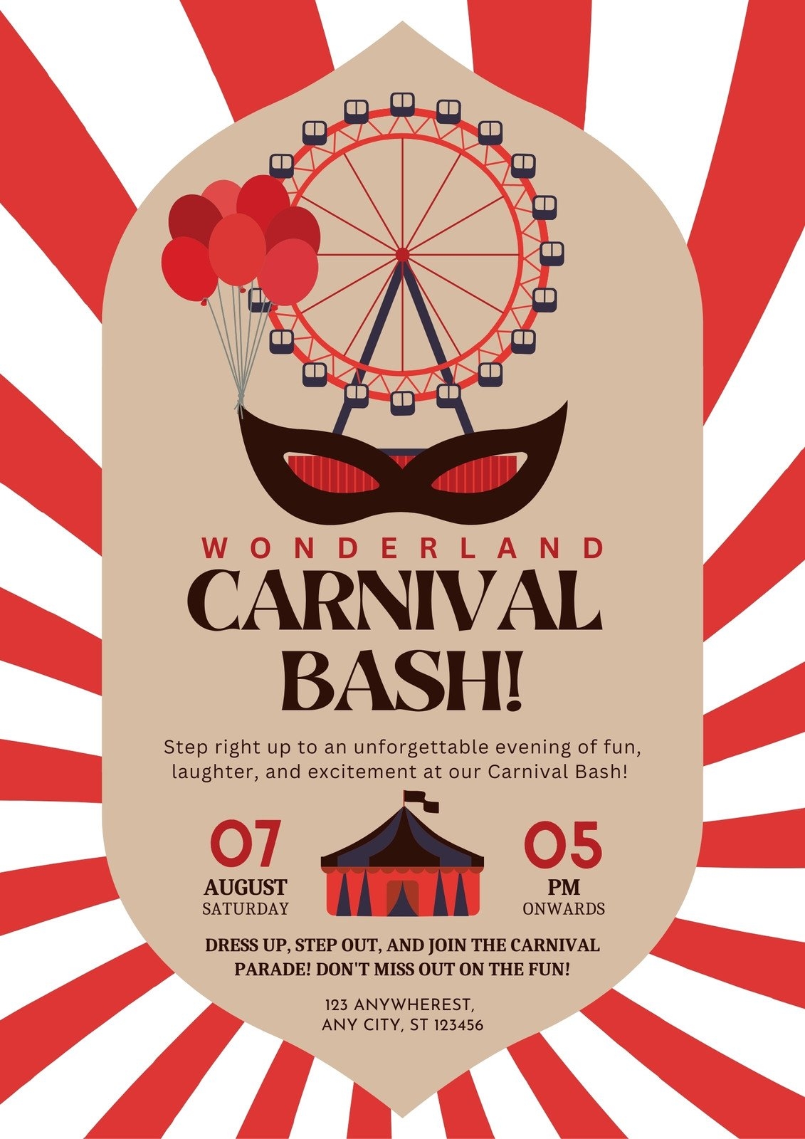 Free And Customizable Carnival Templates Free And Customizable Carnival Templates
