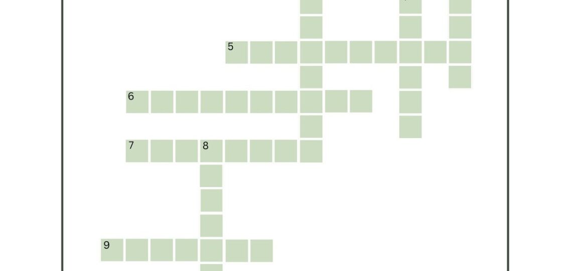 Free And Customizable Crossword Puzzle Templates Canva