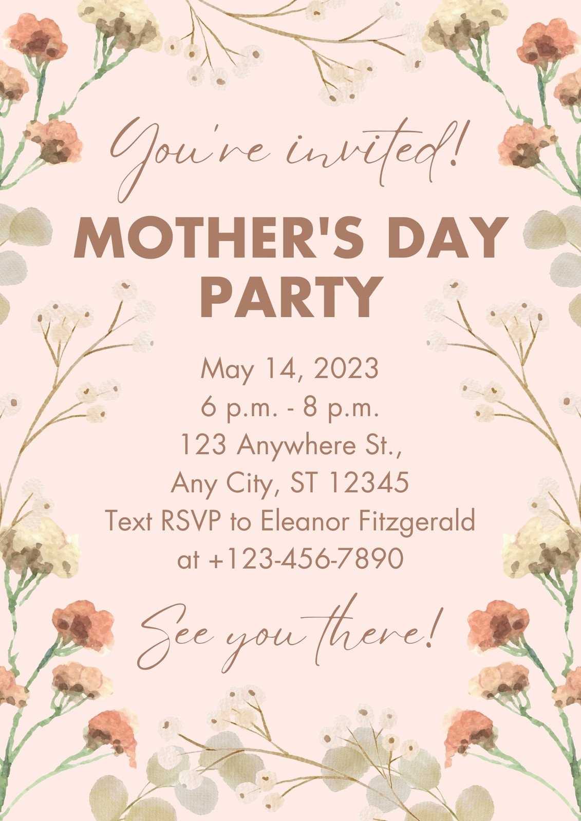 Free And Customizable Mothers Day Templates Free And Customizable Mothers Day Templates