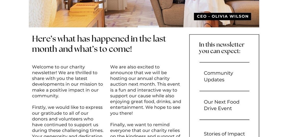 Free And Customizable Professional Newsletter Templates Canva