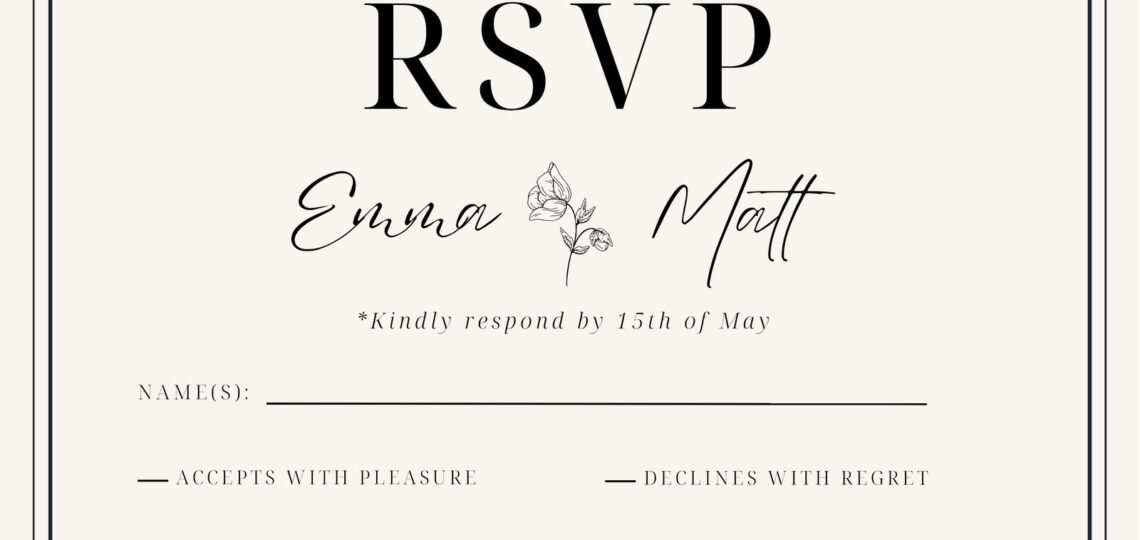 Free And Customizable RSVP Templates Canva