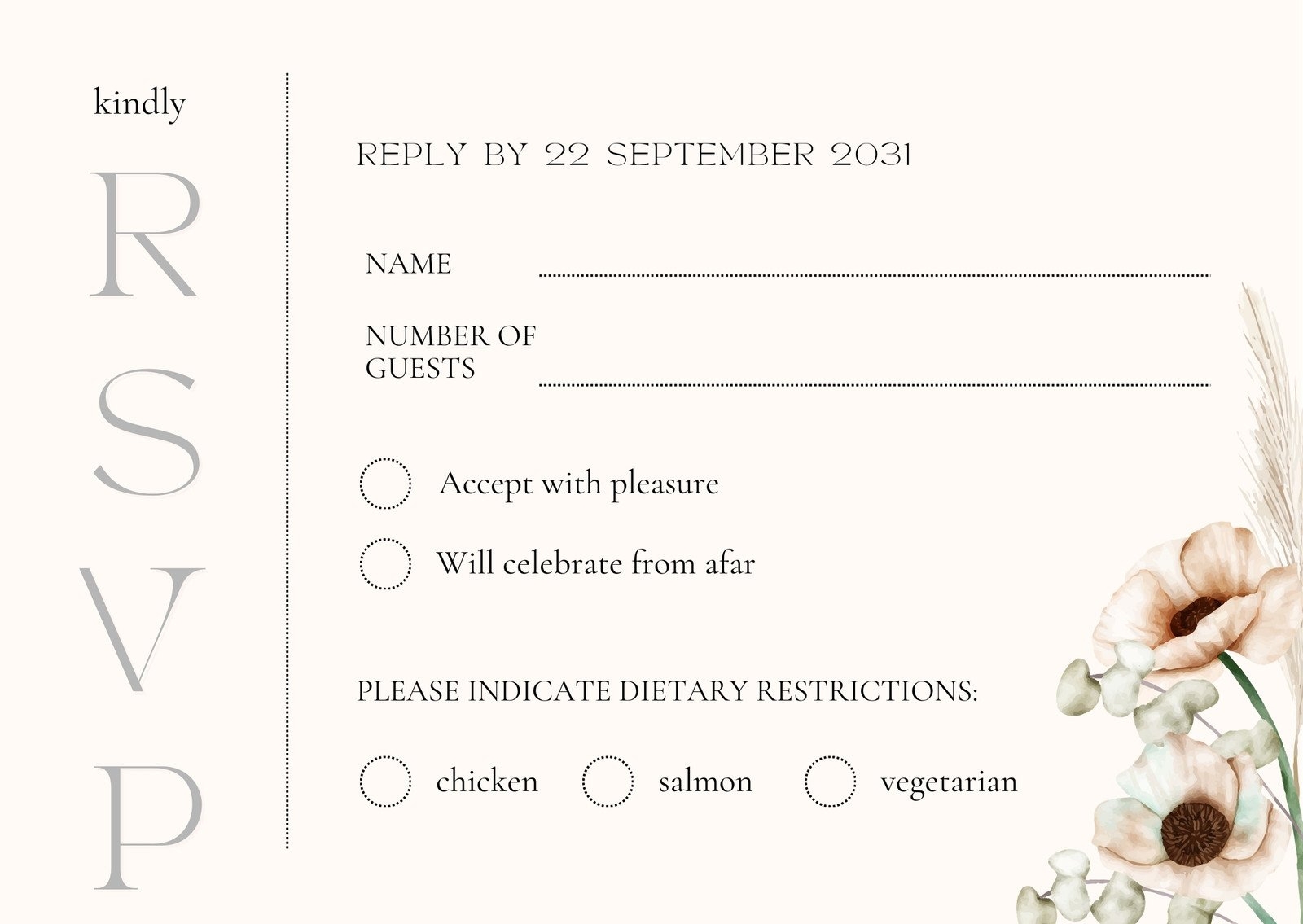 Free And Customizable RSVP Templates Canva Free And Customizable RSVP Templates Canva