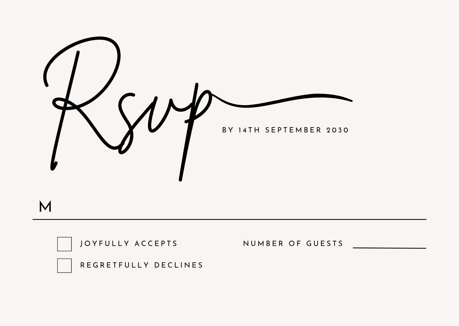 Free And Customizable RSVP Templates Canva