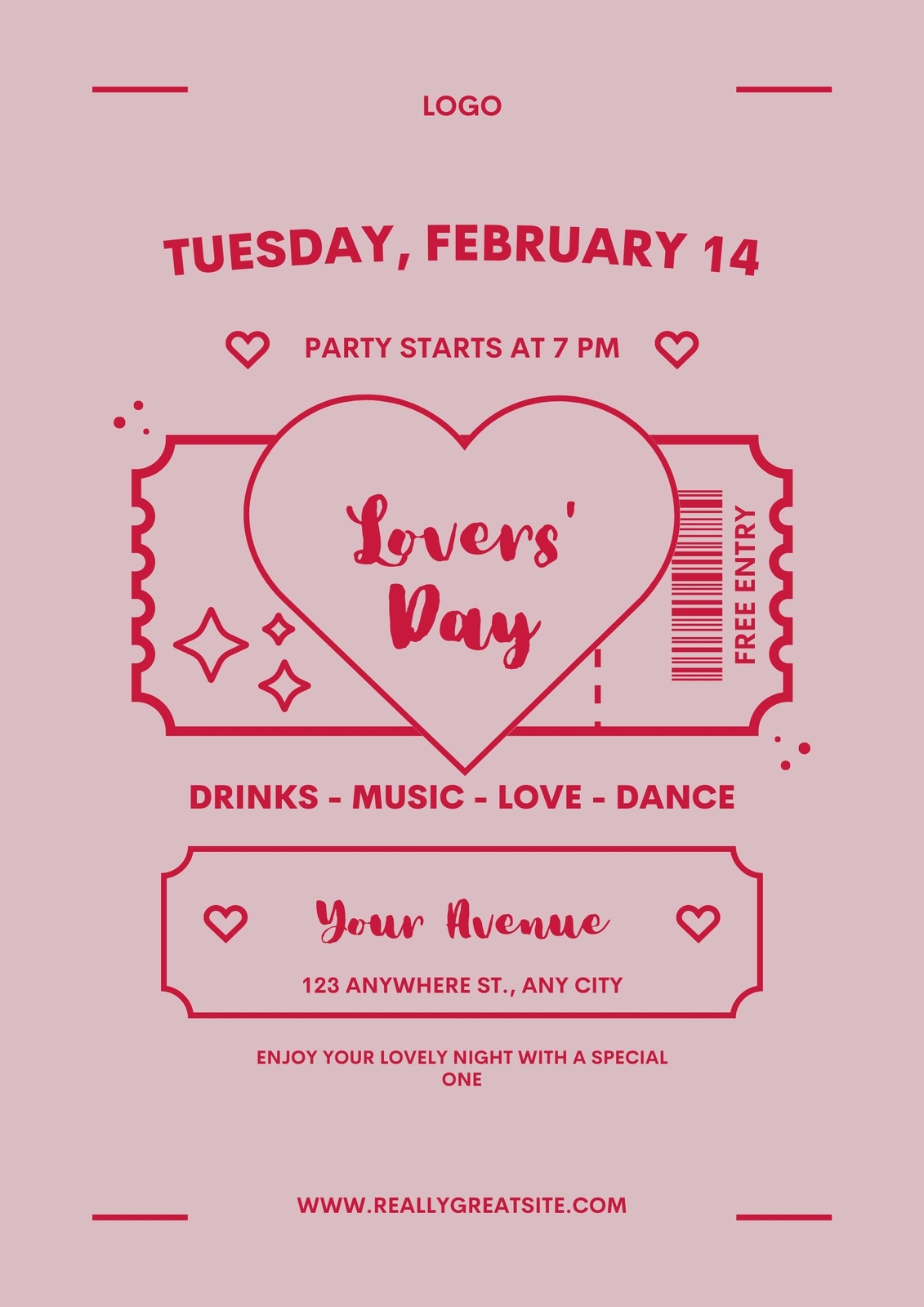 Free And Customizable Valentine s Day Flyer Templates Canva