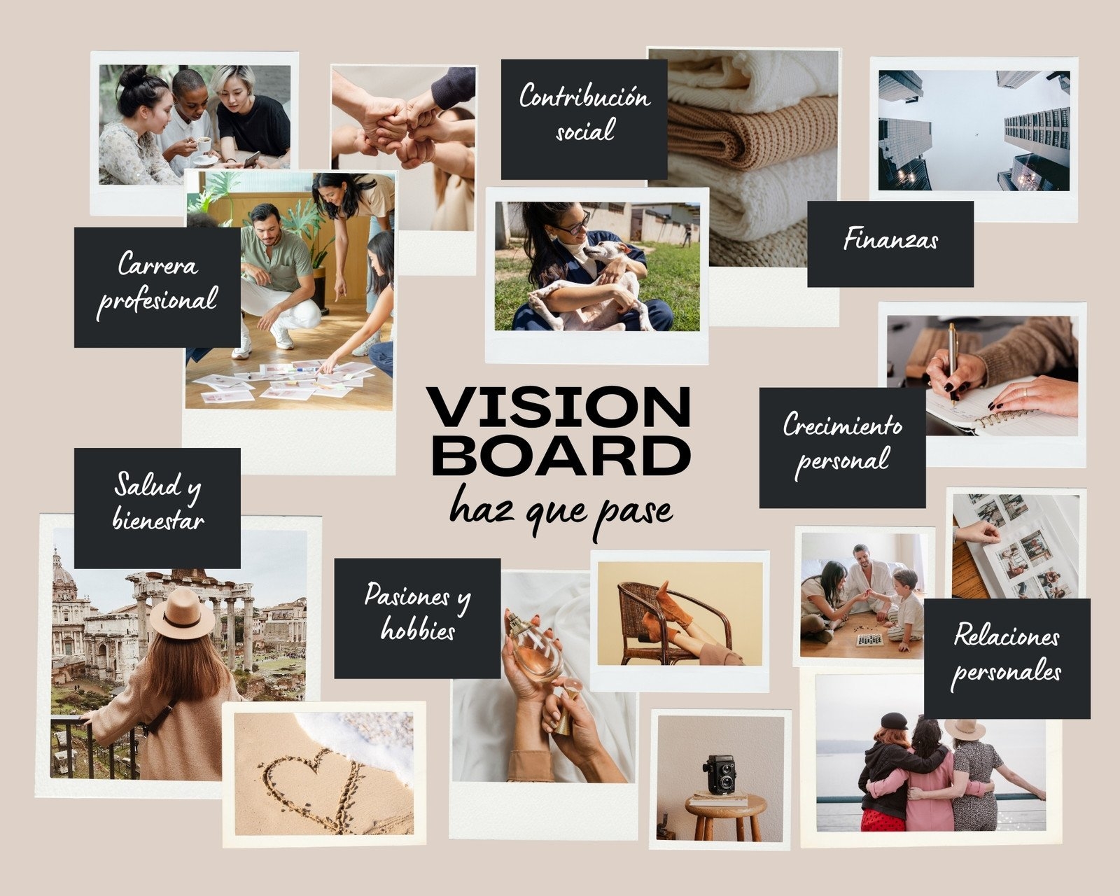Free And Customizable Vision Board Templates Free And Customizable Vision Board Templates