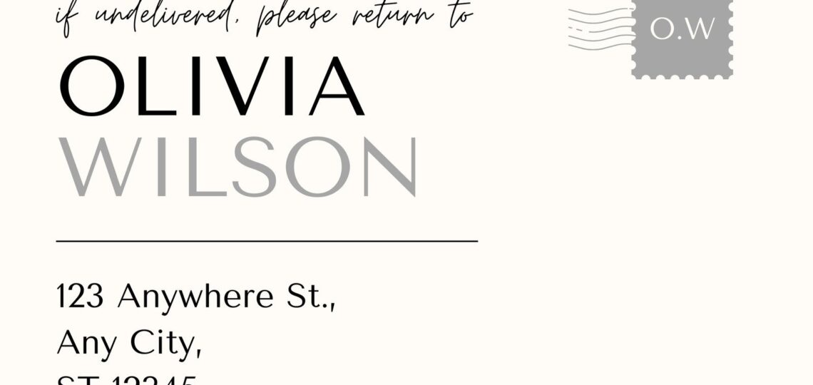 Free And Printable Custom Address Label Templates Canva