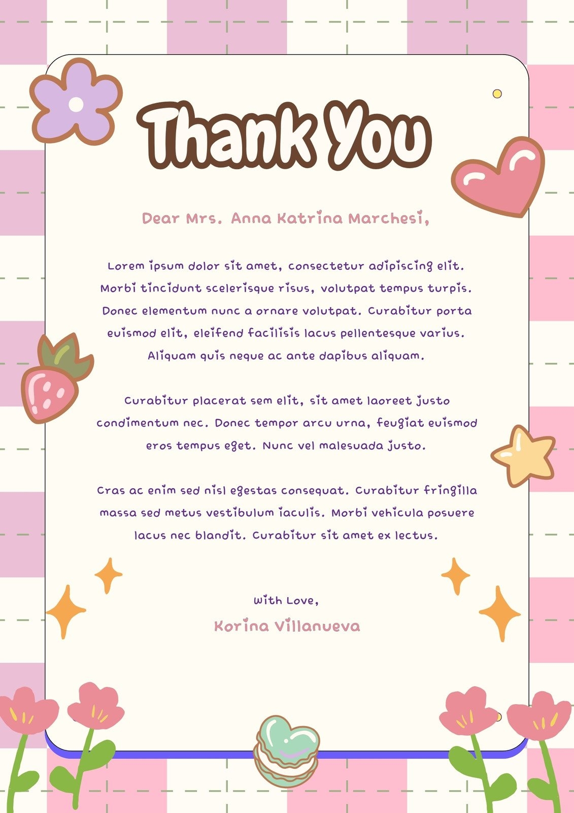 Free And Printable Thank You Letter Templates Canva