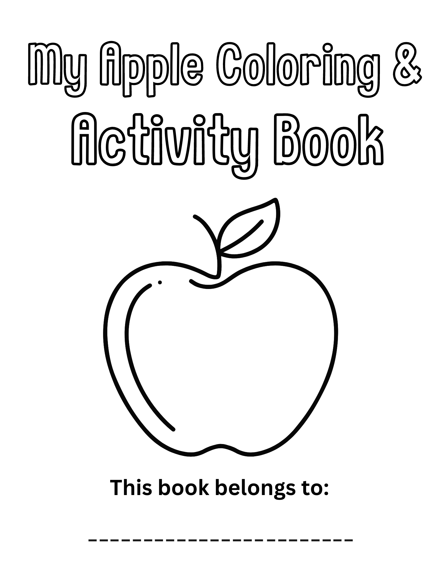 Free Printable Apple Coloring Pages Free Printable Apple Coloring Pages
