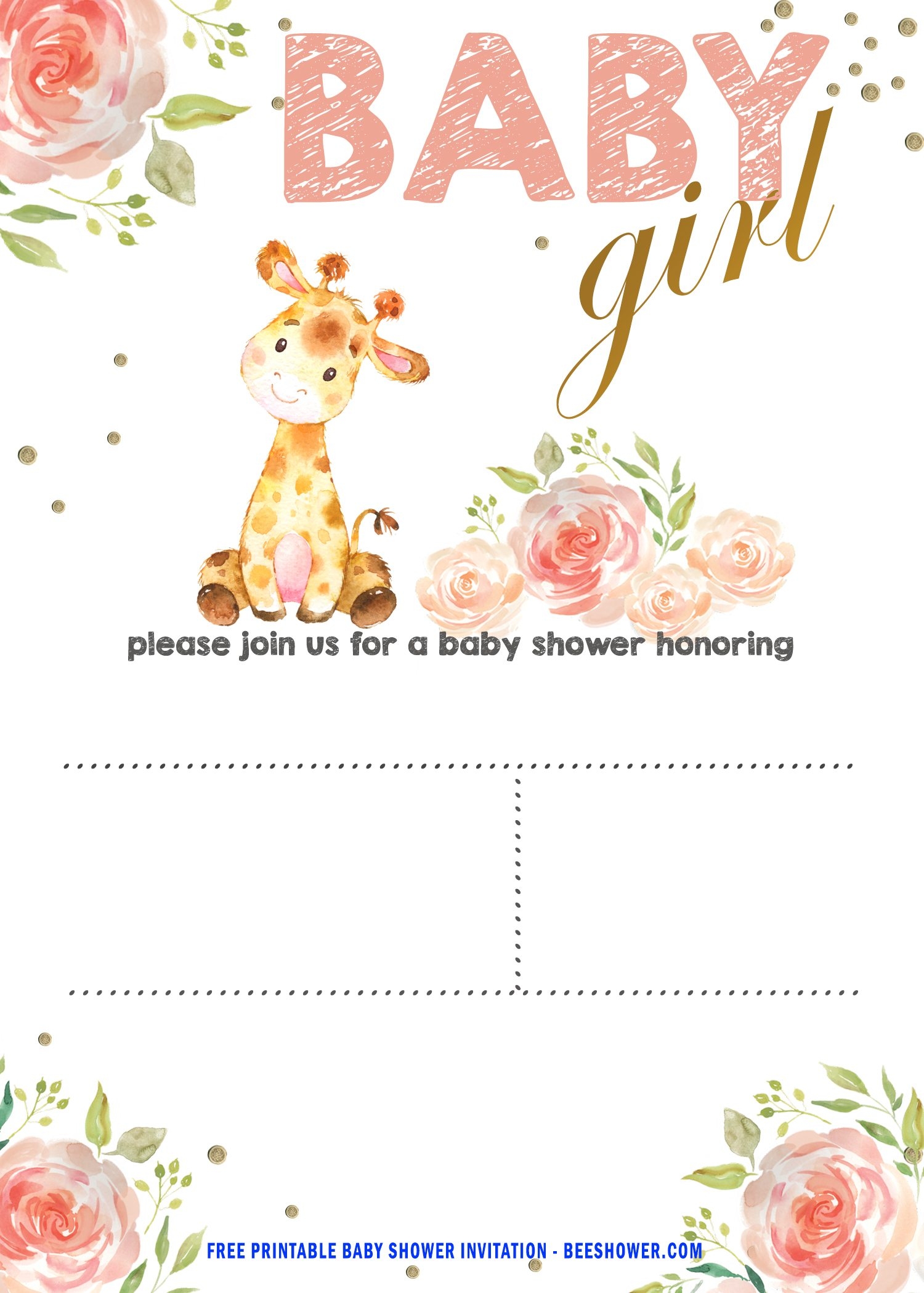 FREE Baby Giraffe Baby Shower Invitation Templates Download Worksheets Library FREE Baby Giraffe Baby Shower Invitation Templates Download Worksheets Library
