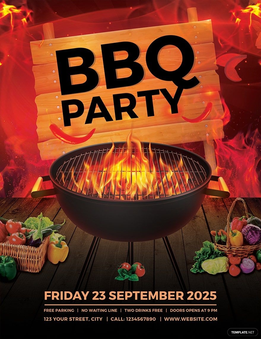 Free Printable Bbq Flyer Template