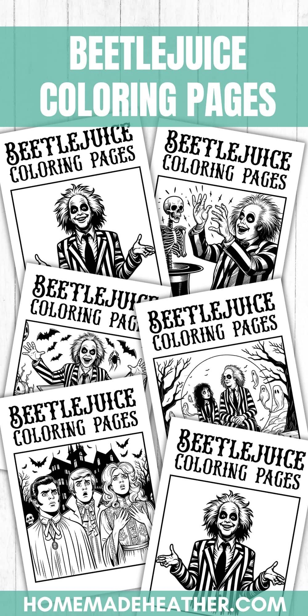 Free Beetlejuice Coloring Pages Printables Homemade Heather Free Beetlejuice Coloring Pages Printables Homemade Heather