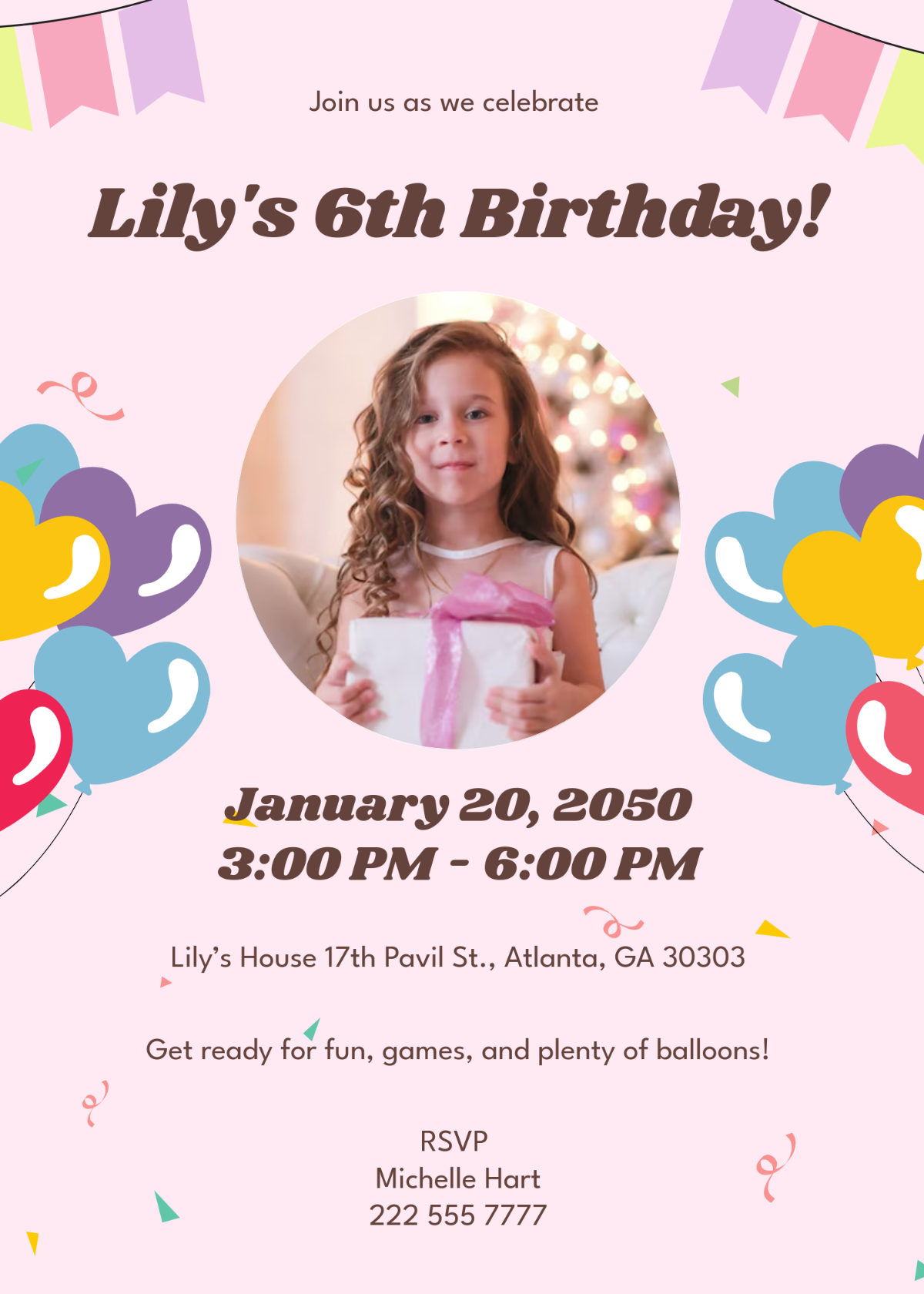 Free Printable Blank Birthday Party Invitations