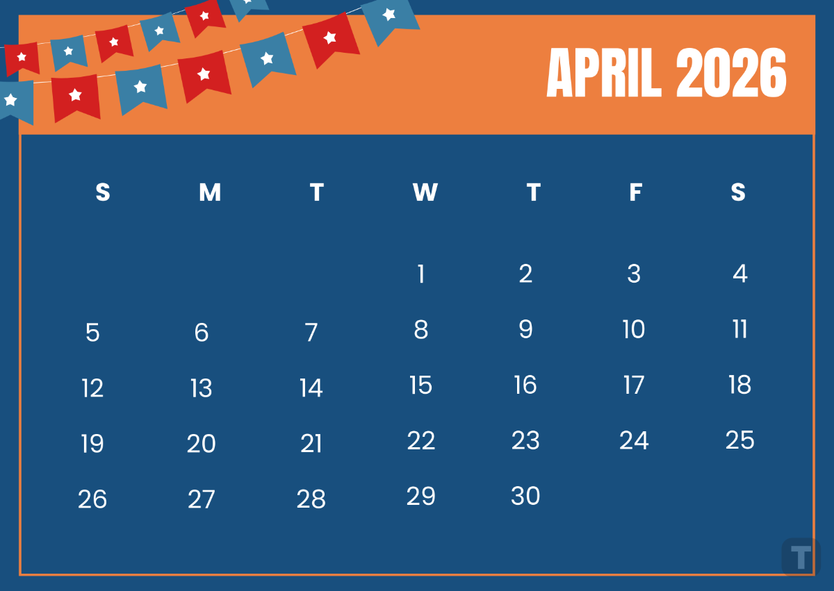 April 2026 Calendar Google Docs