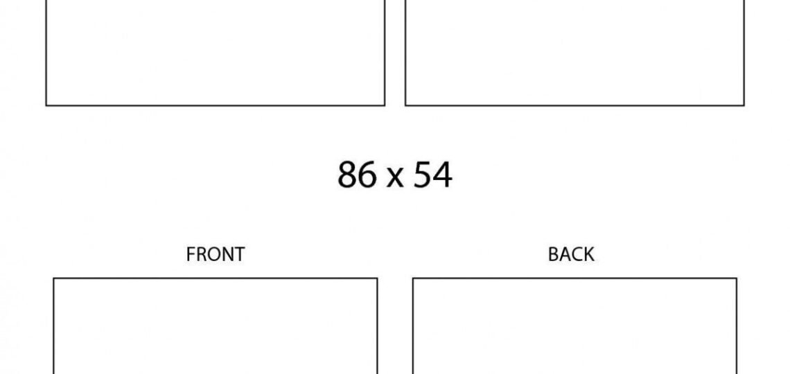 Free Blank Business Card Template Front And Back Design For Free Worksheets Library