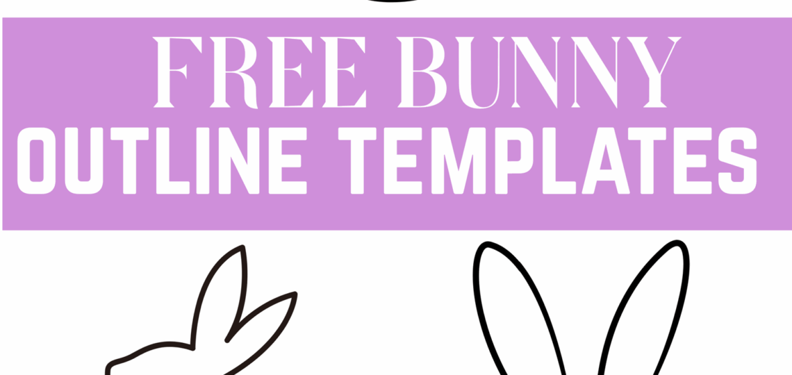 Free Bunny Outlines Printable Templates Crafty Morning