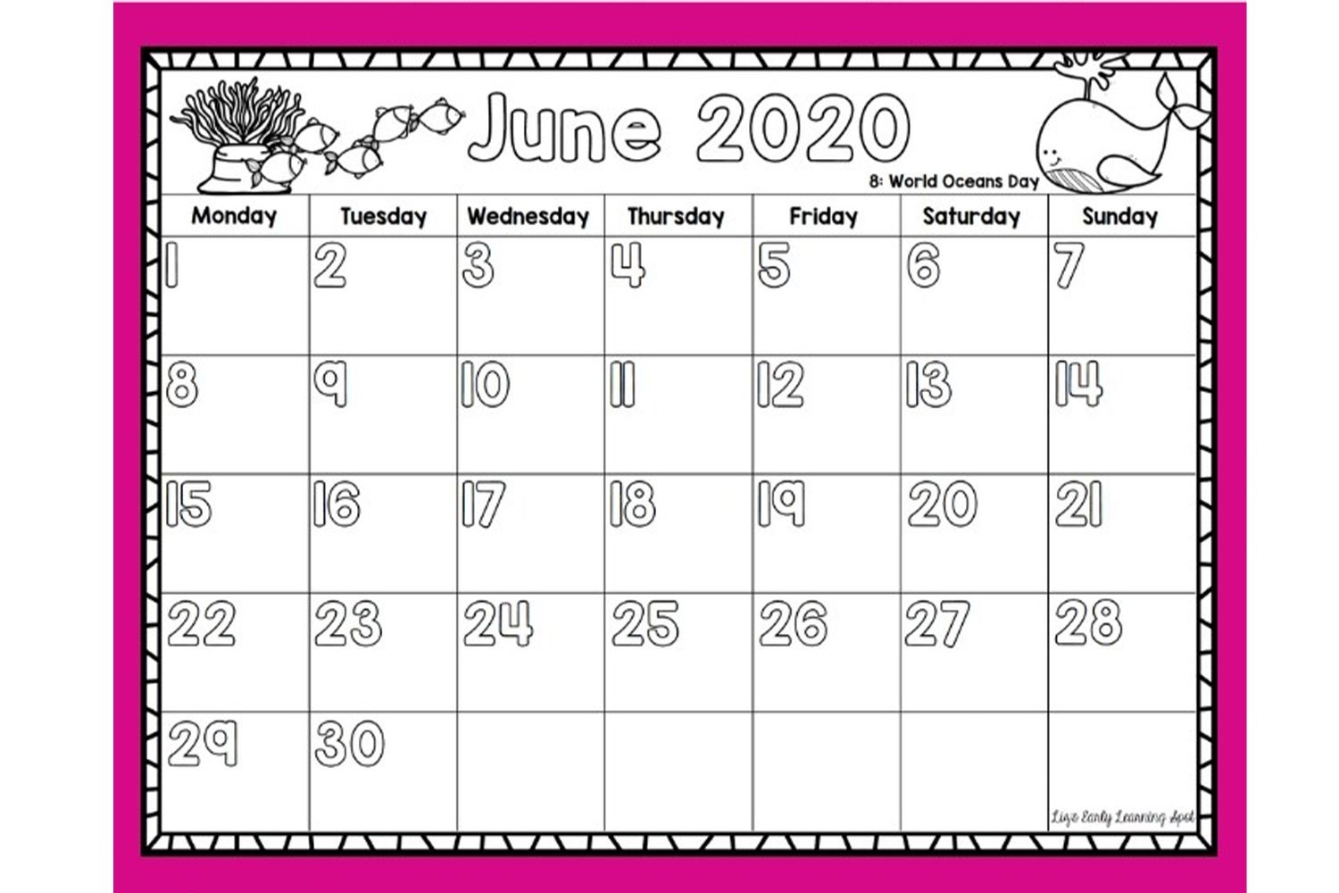 Free Calendar Templates For Parents And Kids Worksheets Library Free Calendar Templates For Parents And Kids Worksheets Library