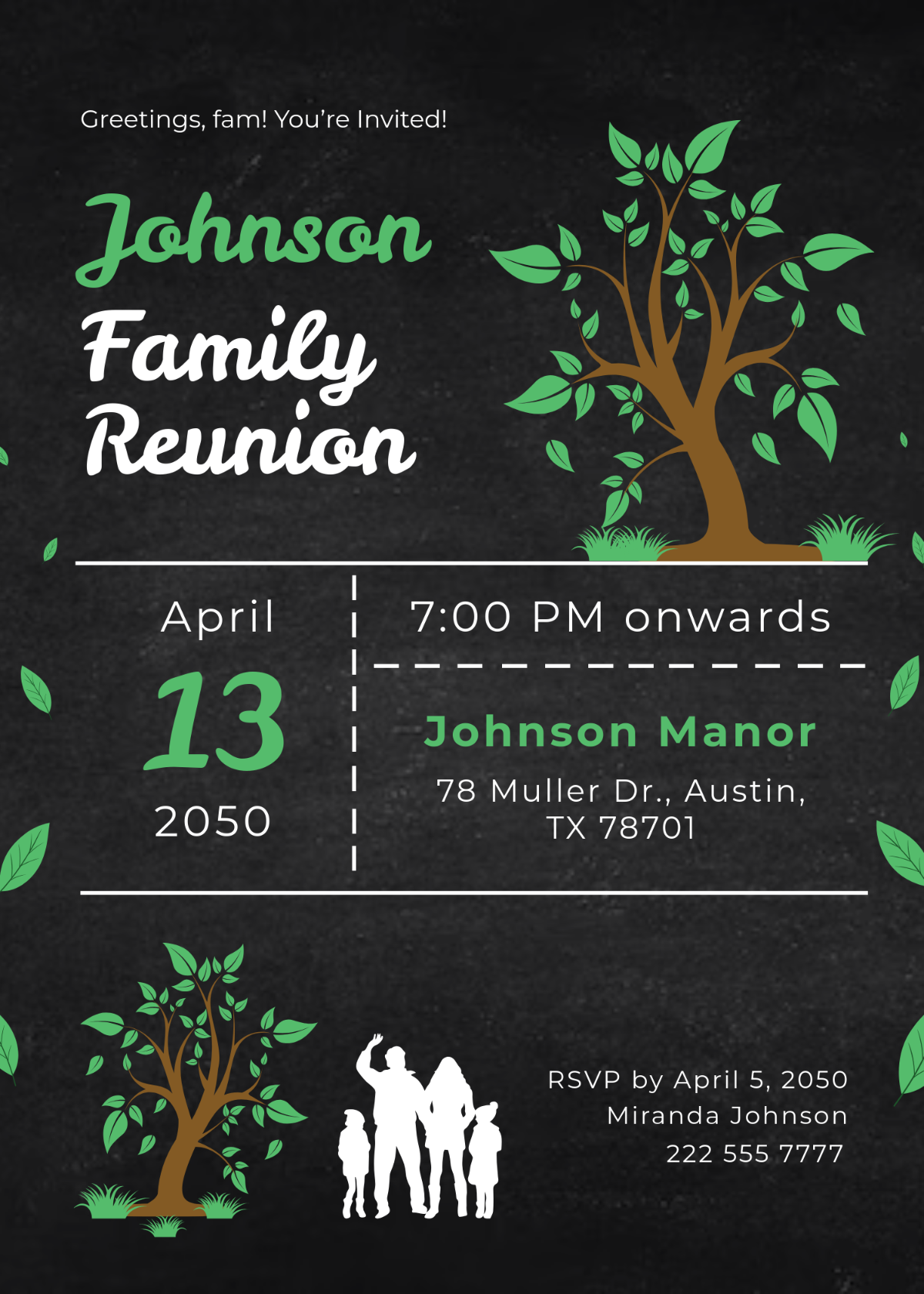 Free Chalkboard Invitation Templates Editable And Printable