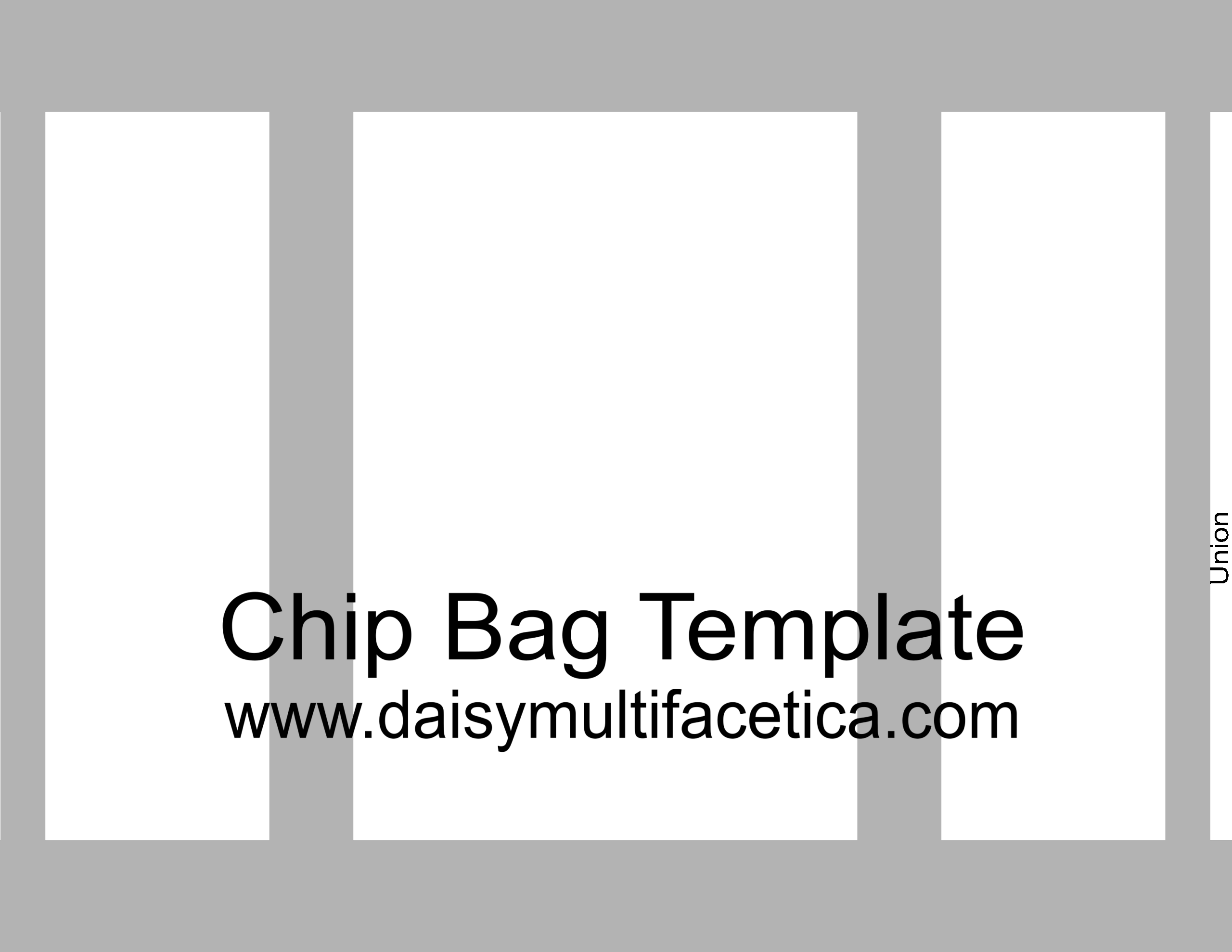 FREE Chip Bag Templates All Occasion Chip Bags Daisy Multifac tica