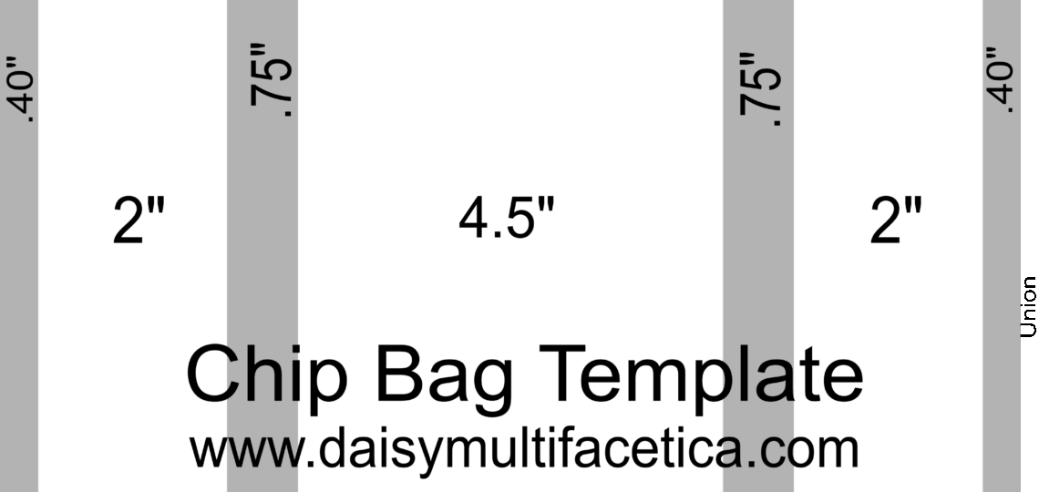 FREE Chip Bag Templates All Occasion Chip Bags Daisy Multifac tica