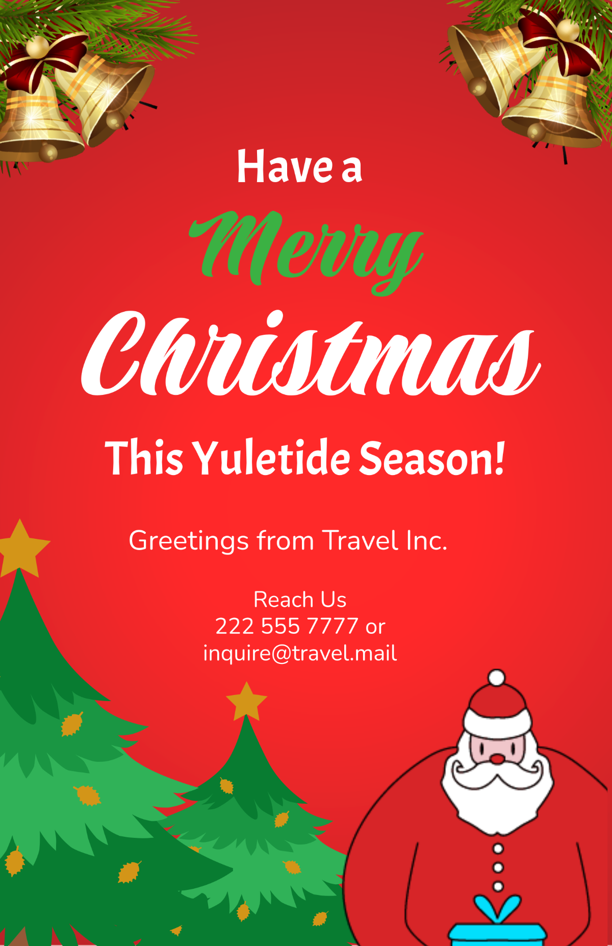 Free Christmas Poster Templates Editable And Printable