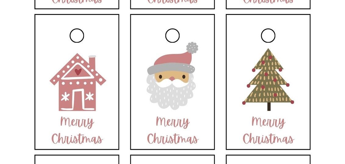 Free Custom Printable Christmas Tag Templates Canva