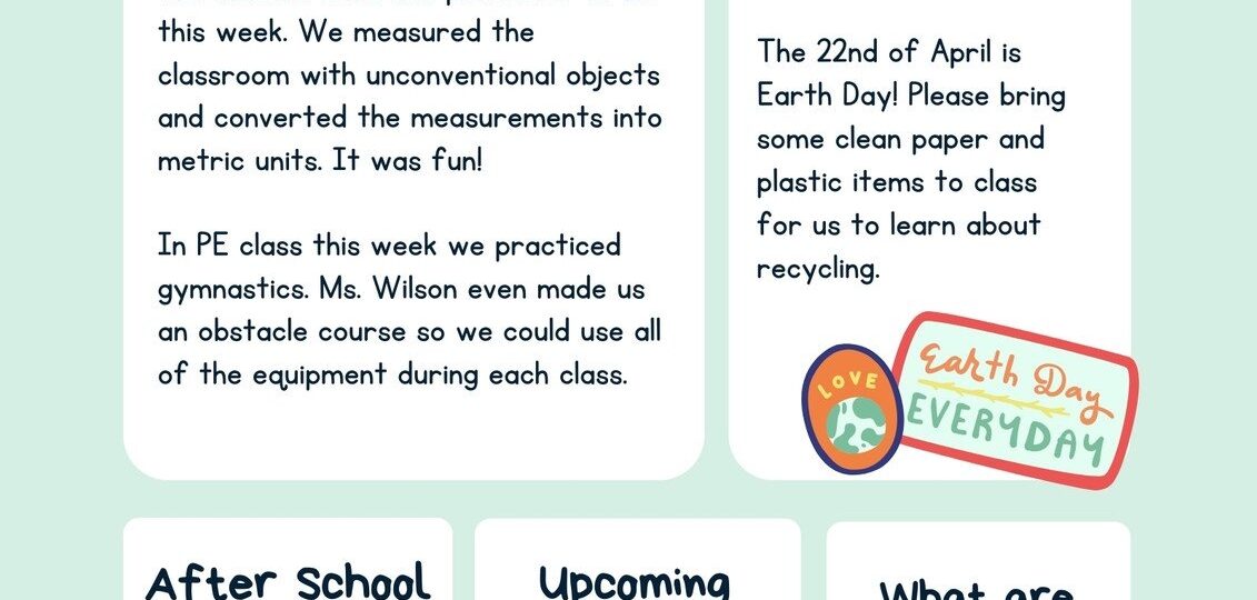 Free Custom Printable Classroom Newsletter Templates Canva