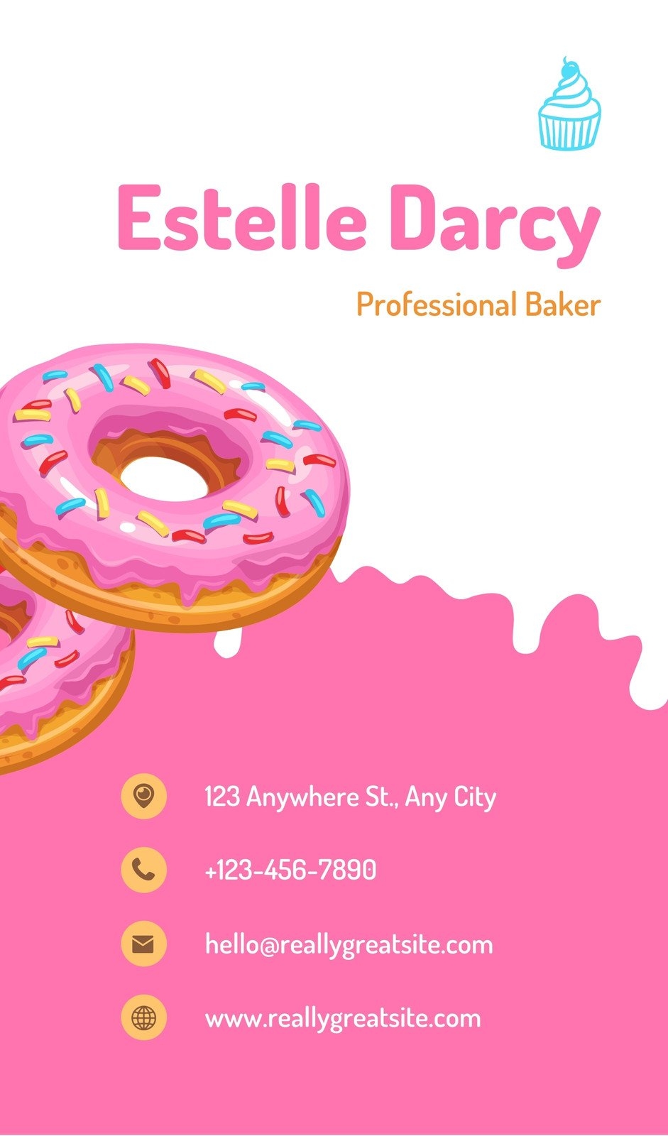 Free Custom Printable Cute Business Cards Canva