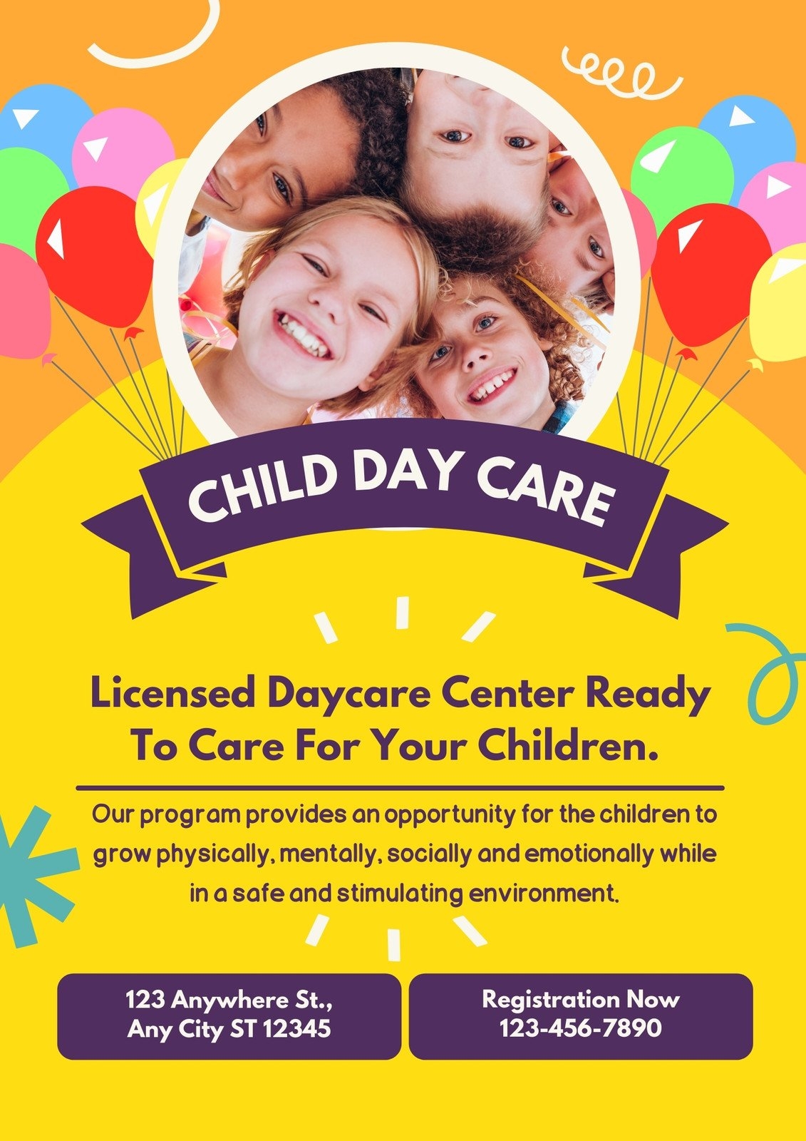 Free Printable Daycare Flyer Templates