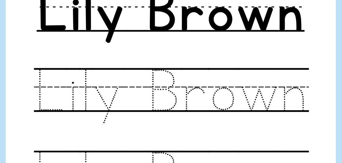 Free Custom Printable Handwriting Worksheet Templates Canva