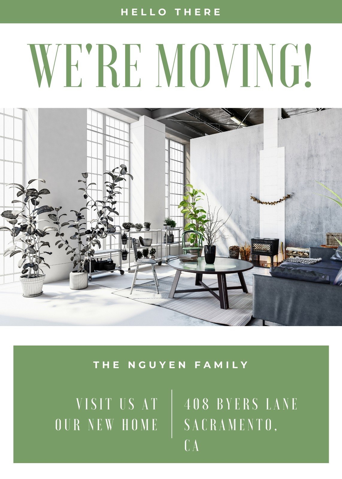 Free Custom Printable Moving Announcement Templates Canva Free Custom Printable Moving Announcement Templates Canva