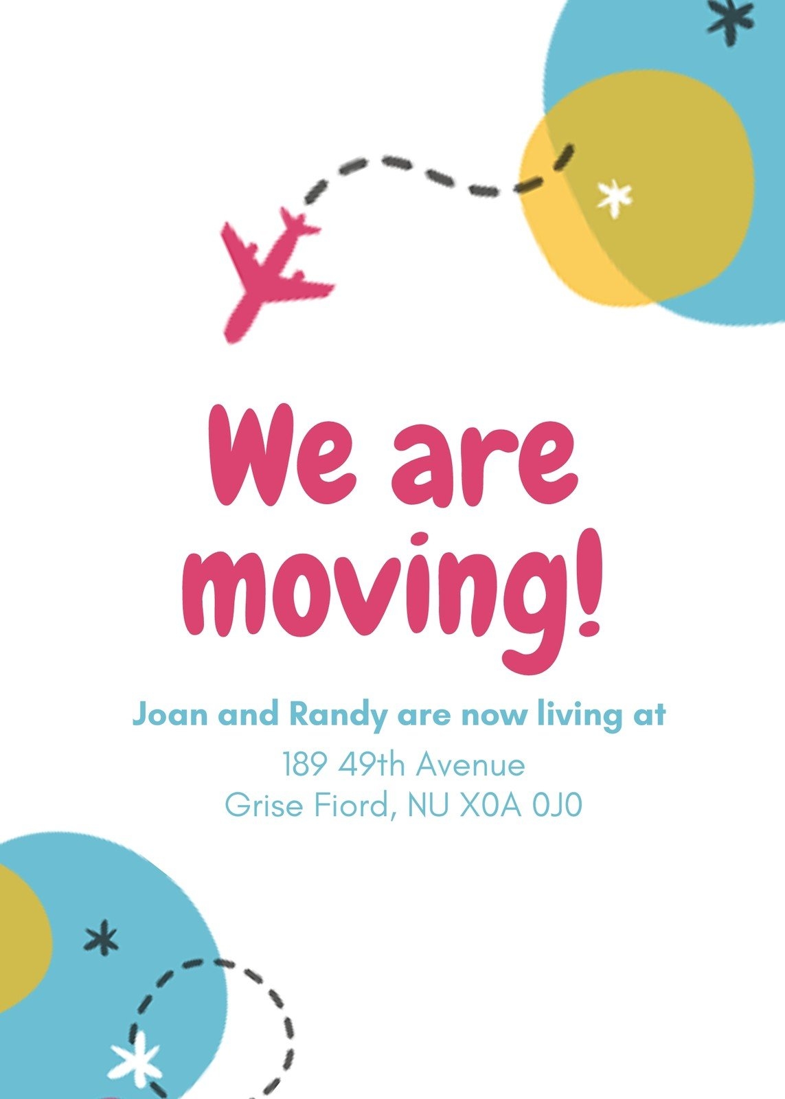 Free Custom Printable Moving Announcement Templates Canva Free Custom Printable Moving Announcement Templates Canva