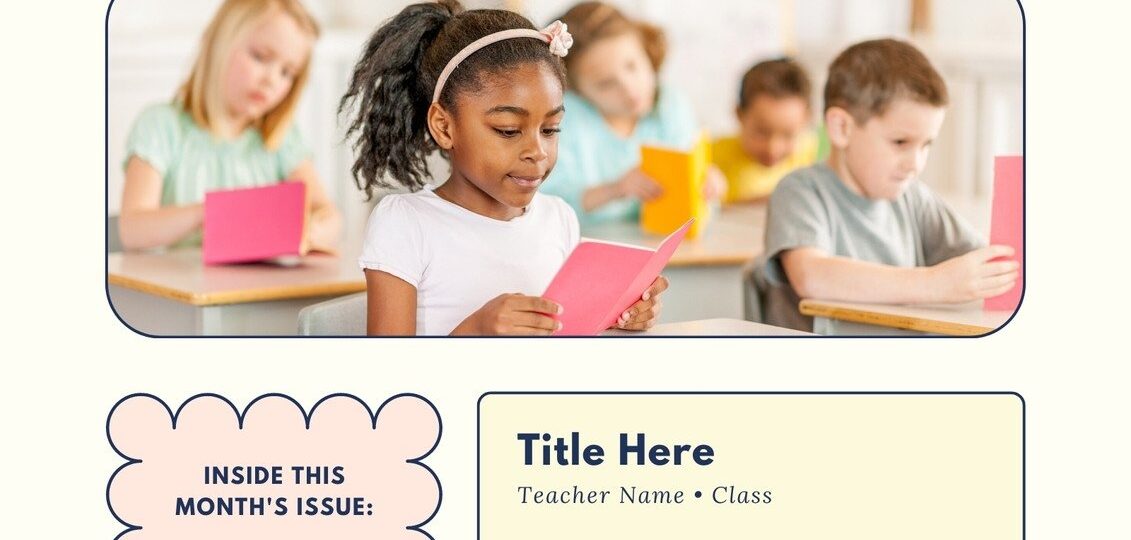 Free Custom Printable Preschool Newsletter Templates Canva