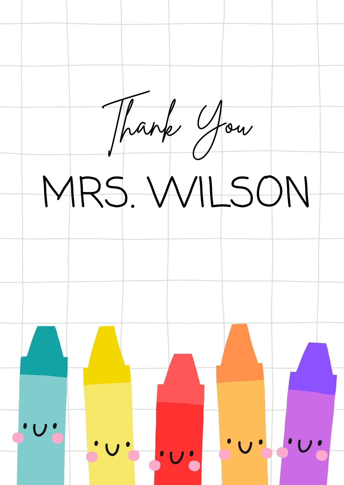 Free Custom Printable Teacher Thank You Card Templates Canva Free Custom Printable Teacher Thank You Card Templates Canva
