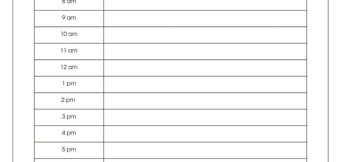 Free Custom Printable Work Schedule Planner Templates Canva