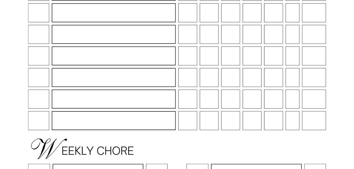 Free Customizable Chore Chart Templates To Print Canva
