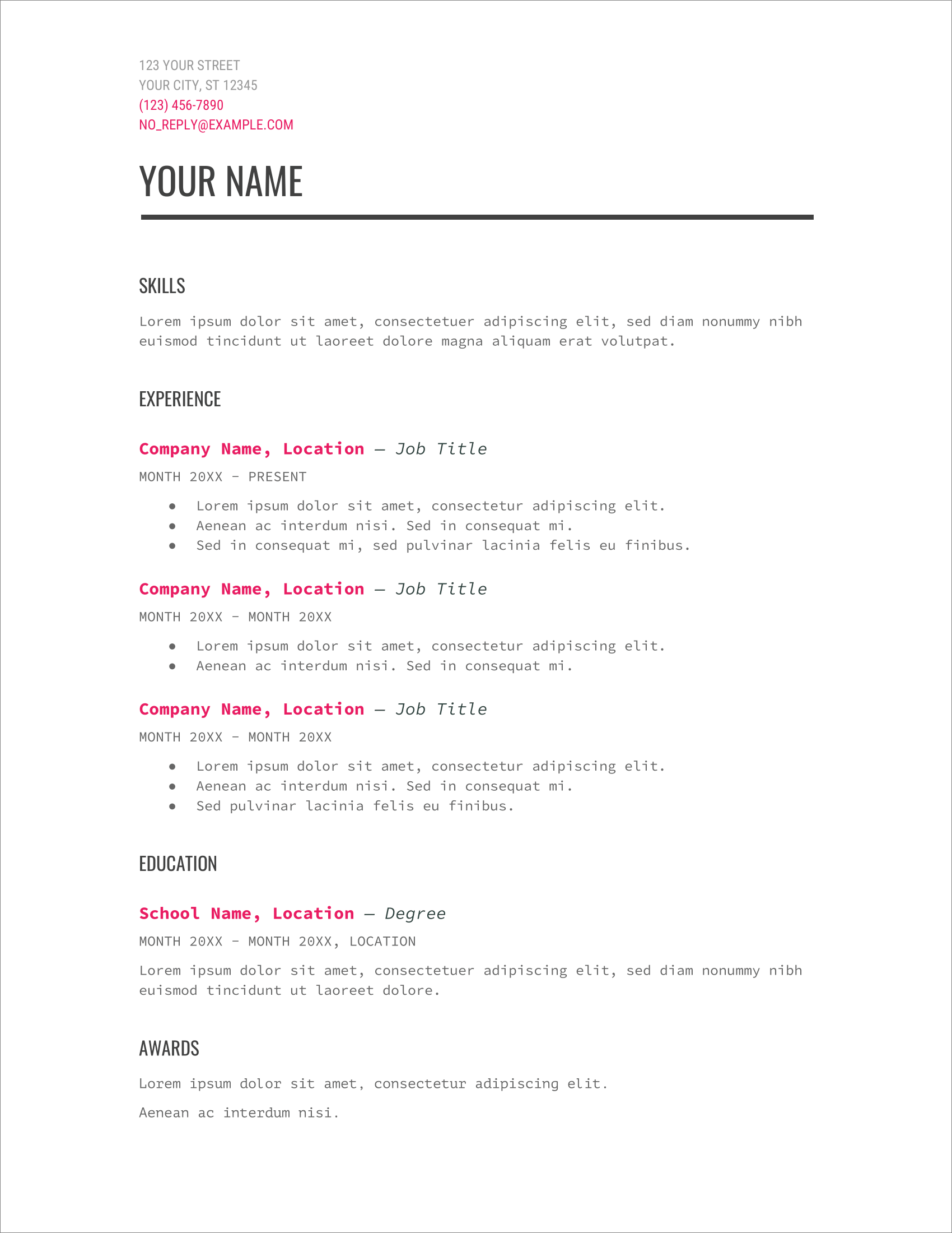 Free CV Templates UK Format For Download 20 Examples Free CV Templates UK Format For Download 20 Examples