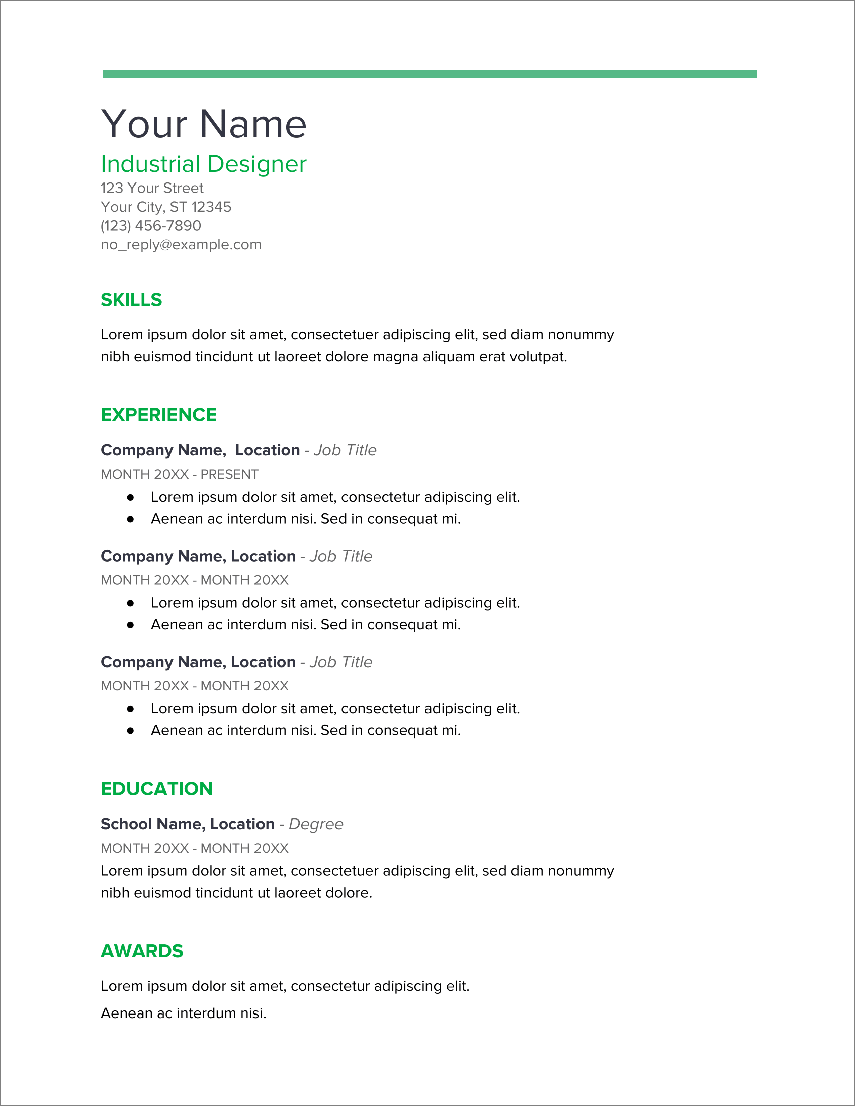 Free CV Templates UK Format For Download 20 Examples