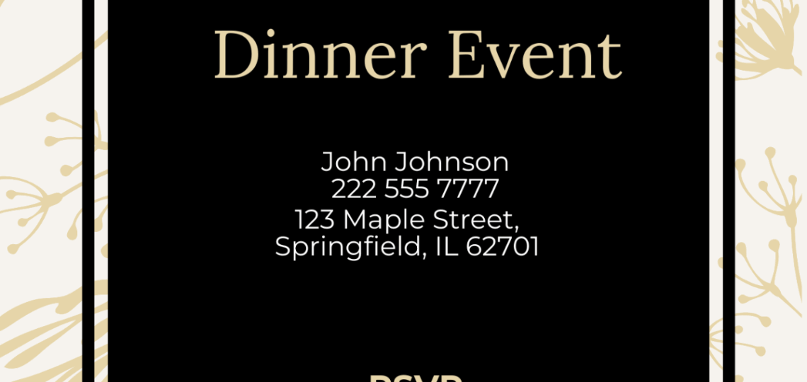 Free Dinner Invitation Templates Editable And Printable