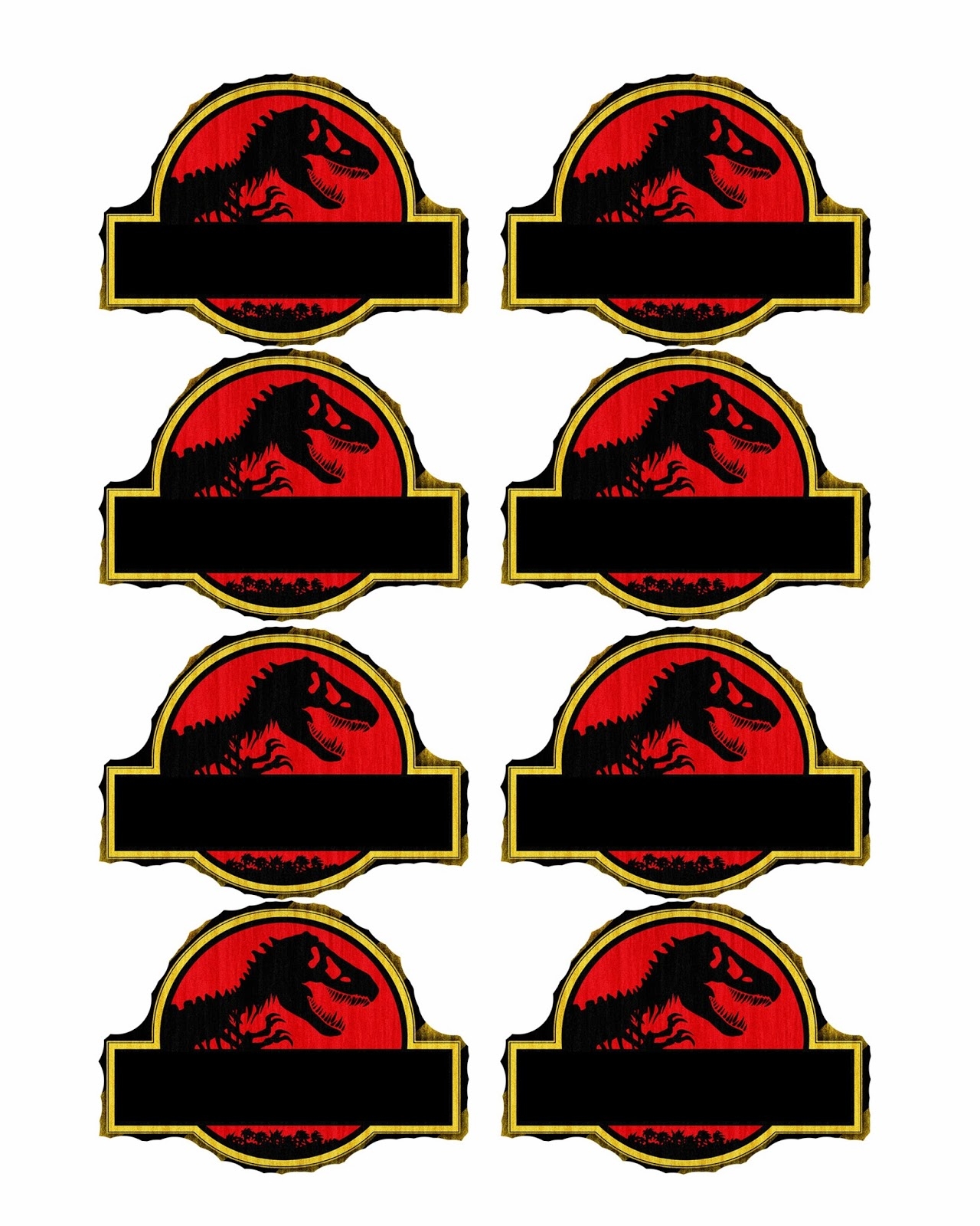 Free Dinosaur Jurrasic Park Party Printables