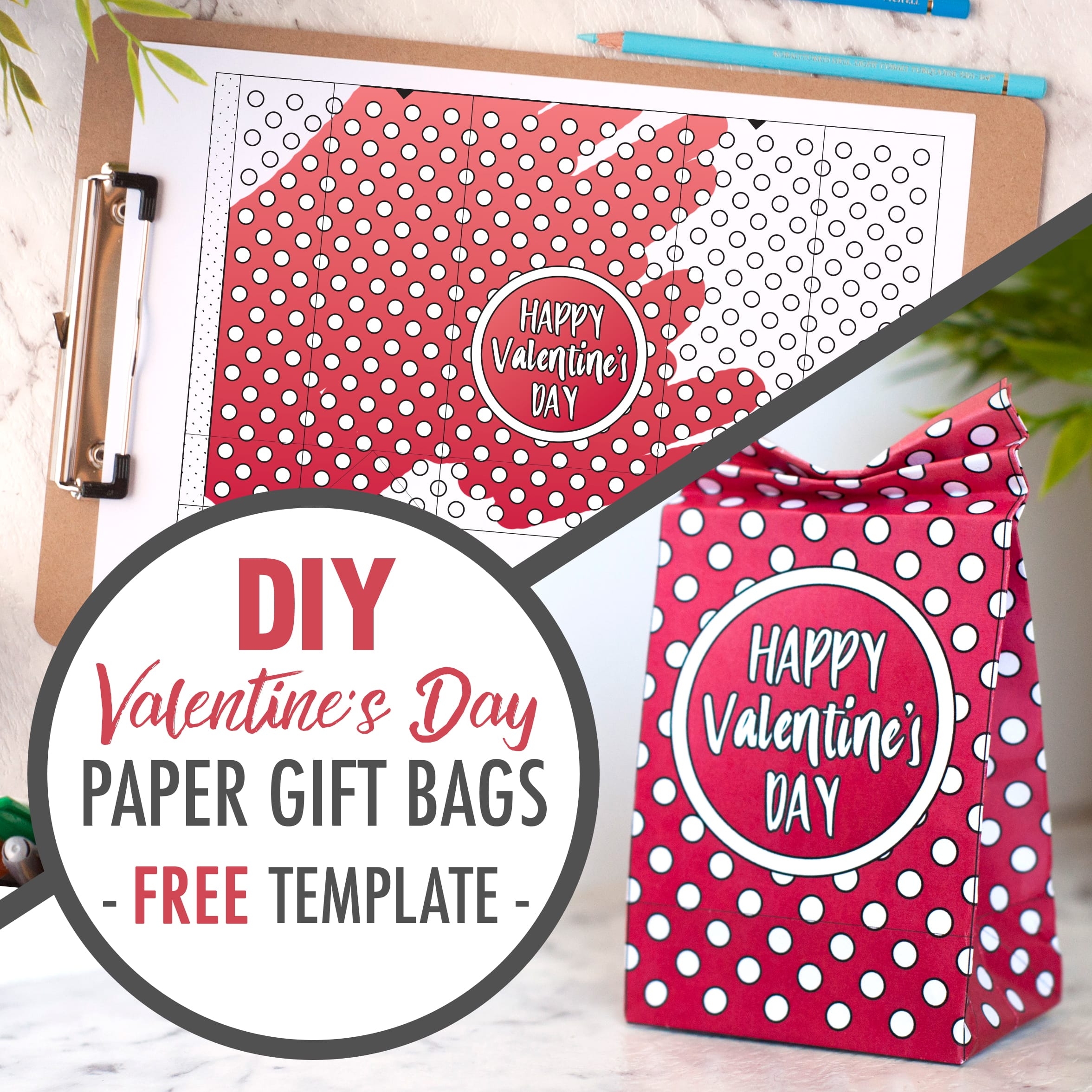 Printable Gift Bag Template Free