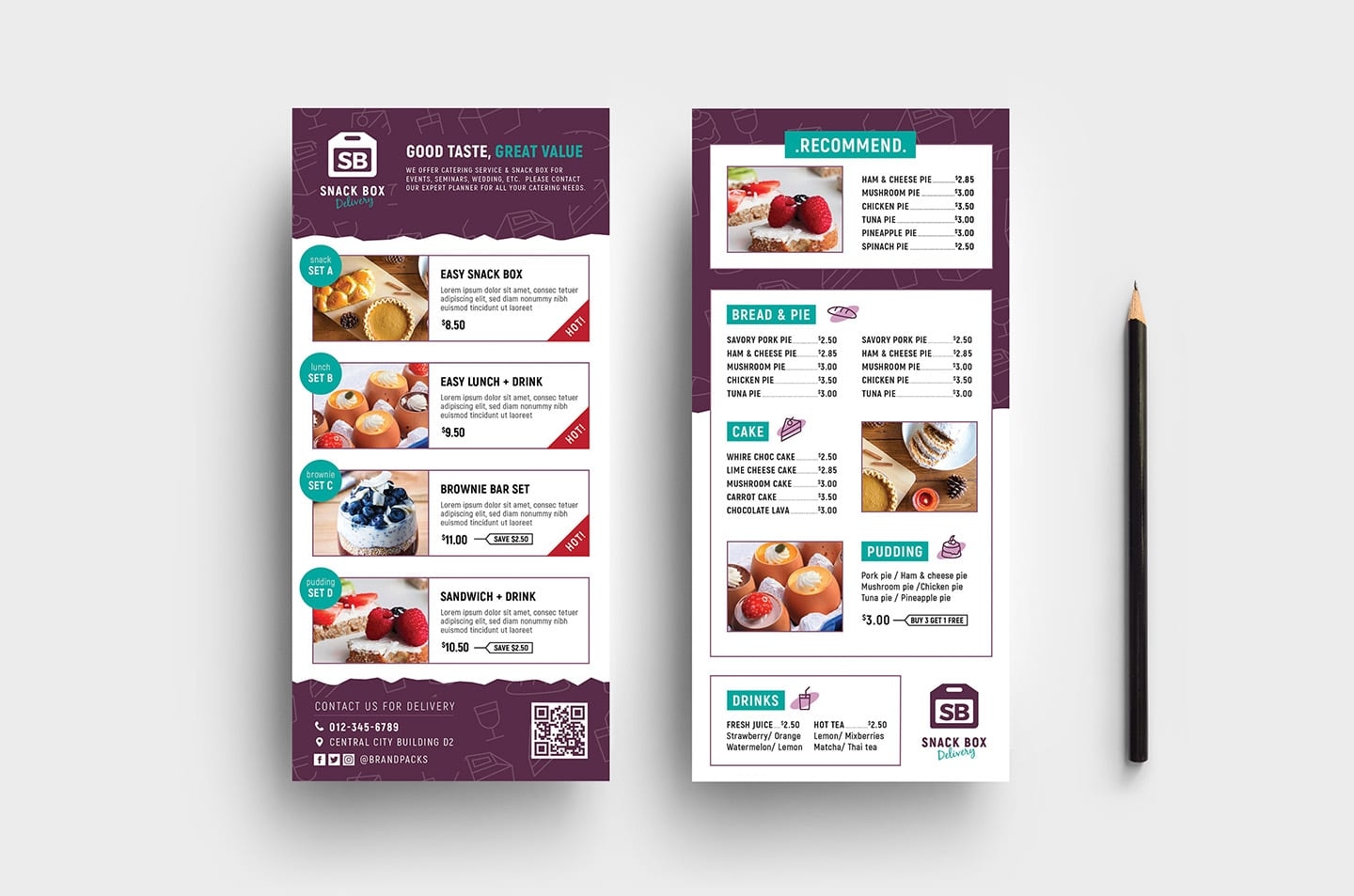 Free Printable Rack Card Templates