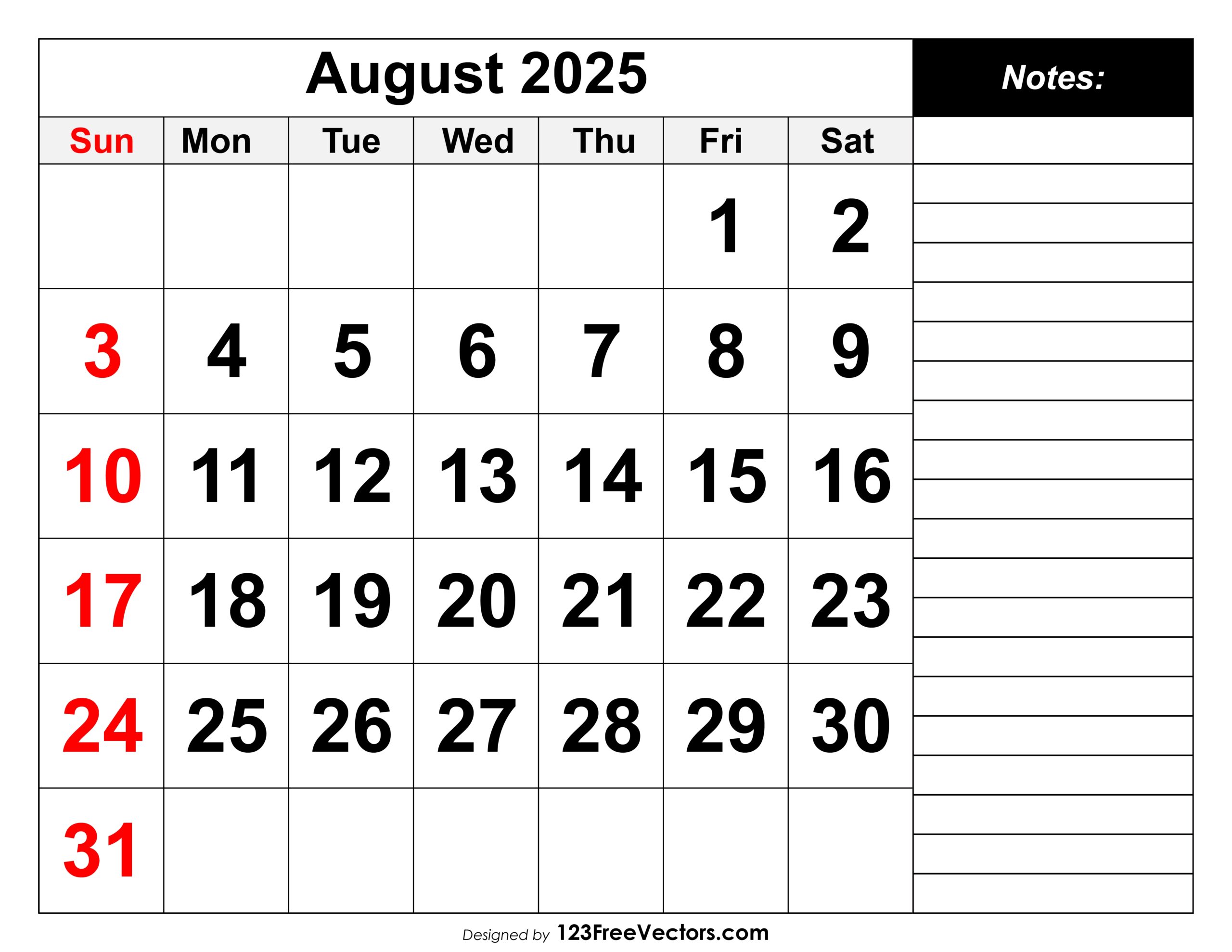 Free Download Calendar August 2025 Free Download Calendar August 2025