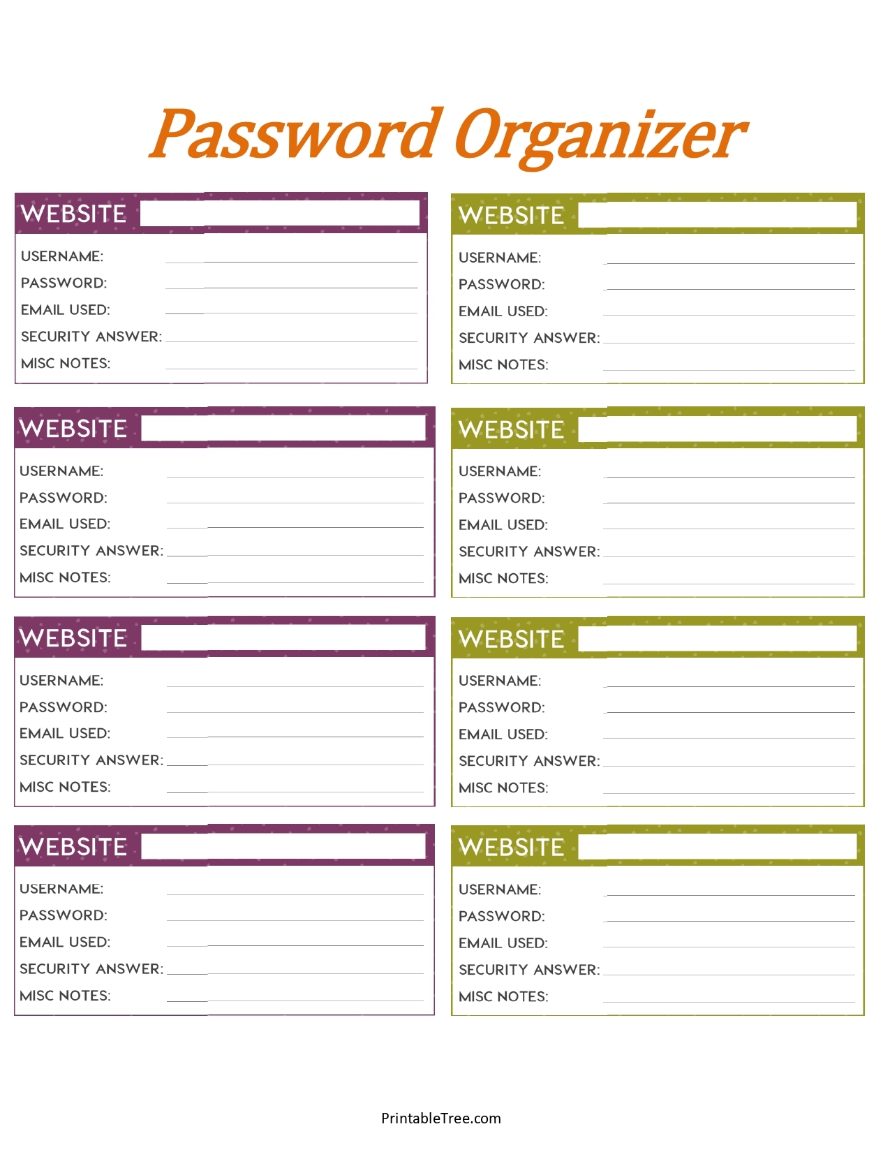Free Download Printable Password Tracker Log Templates PDF Free Download Printable Password Tracker Log Templates PDF