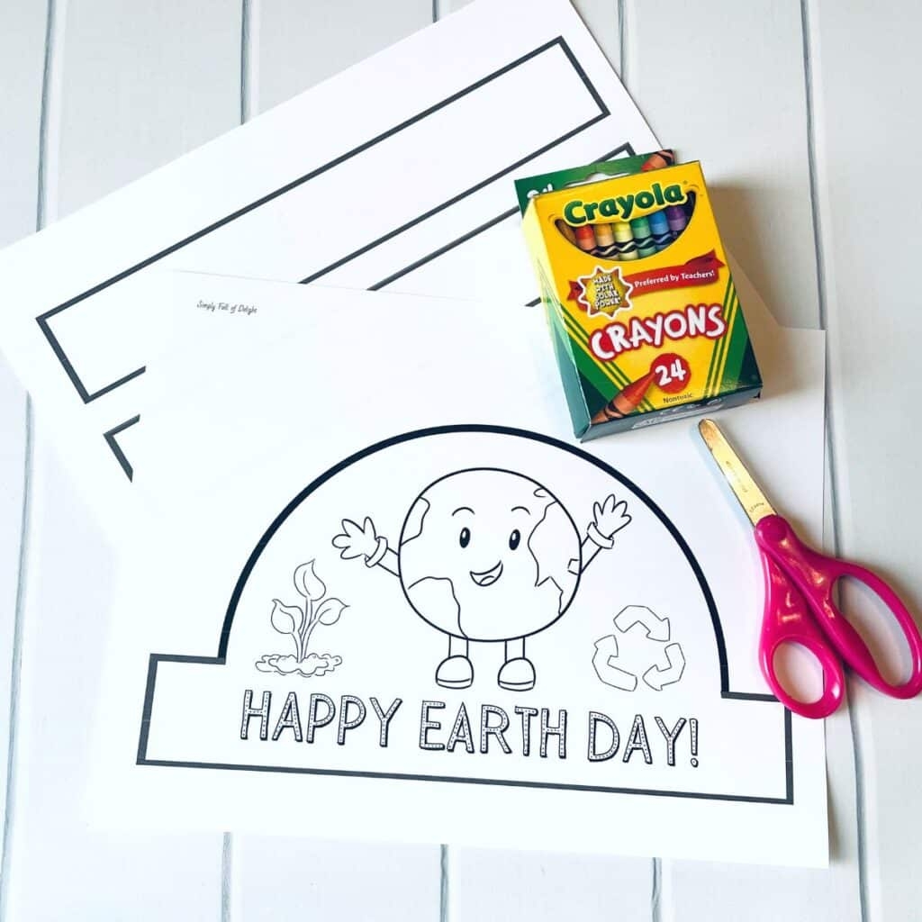 Free Earth Day Hat Printable For Kids Simply Full Of Delight