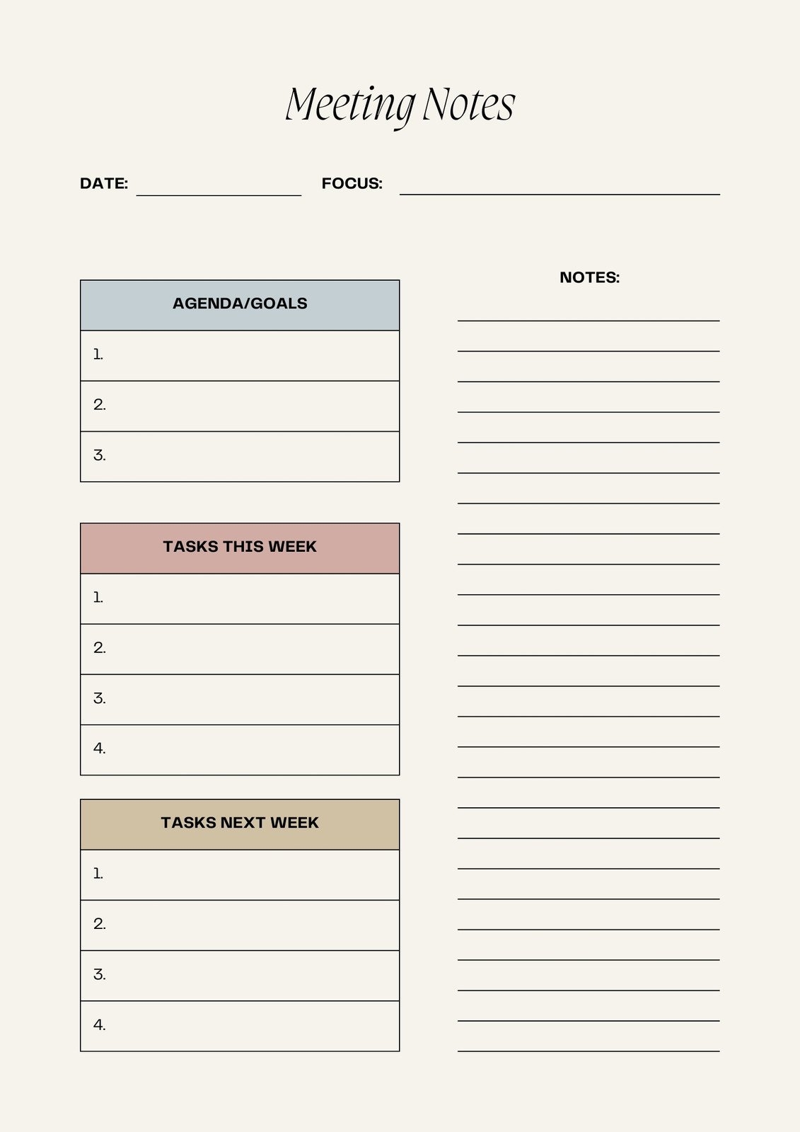 Free Editable Printable Meeting Minutes Templates Canva